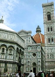 cathedral complex with baptistery, Santamaria del Fiore and campanile
